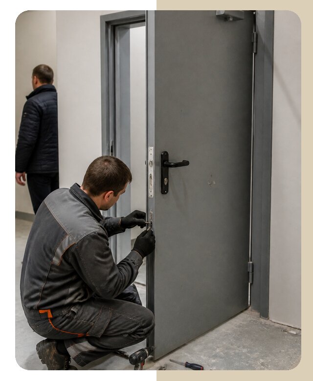 Ремонт противопожарной двери в Батайске по цене 6579 р. | Дверной